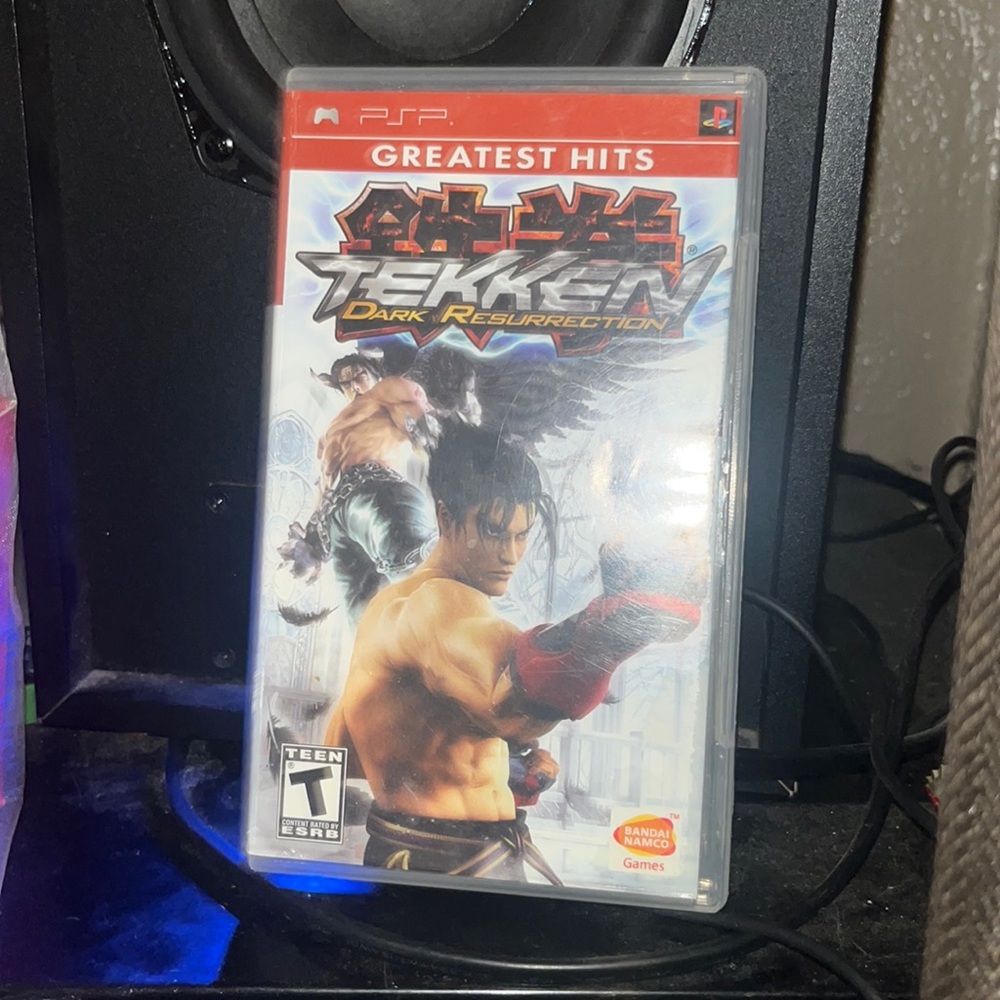 TEKKEN DARK RESURRECTION PSP GREATEST HITS CASE AND MANUAL ONLY NO GAME